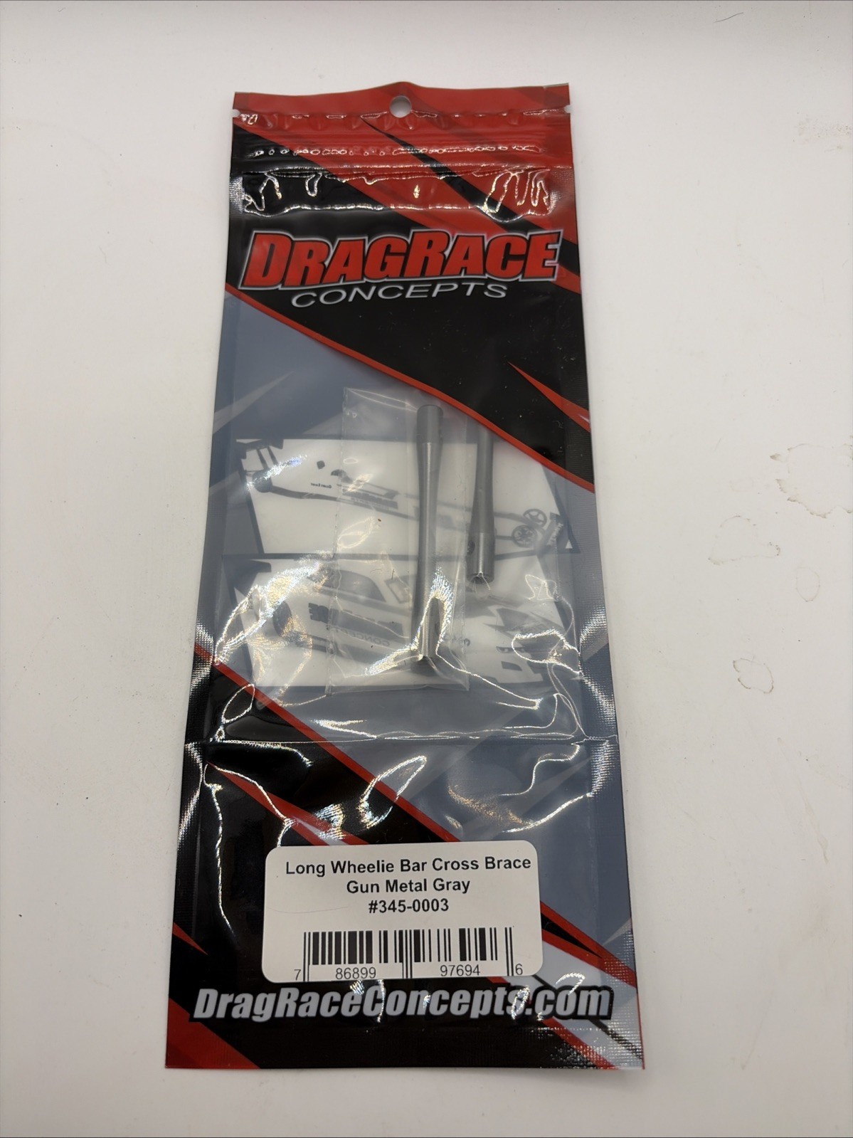 Long Wheelie Bar Cross Brace Gun Metal Gray #345-0003 B29