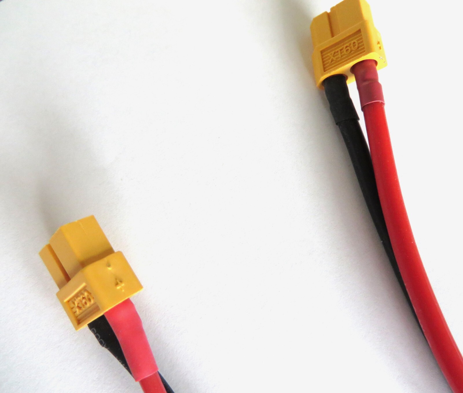 Parallel Adapter Harness XT60 Male to 2 XT60 Females 16, 14, 12 AWG 3″, 6″, 12″