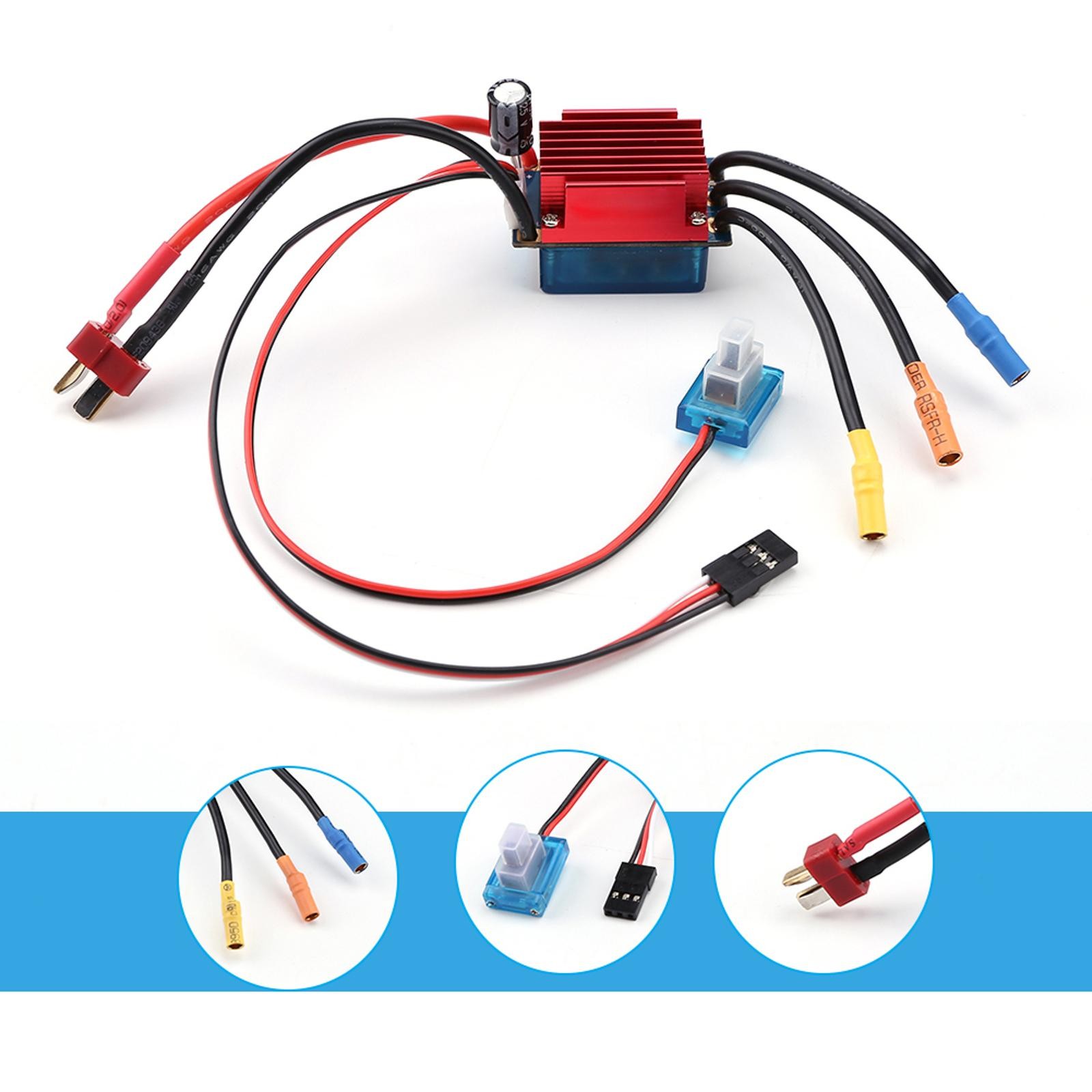 35A 1/16 1/18 RC Car Sensorless Brushless Motor ESC Waterproof Speed Controller
