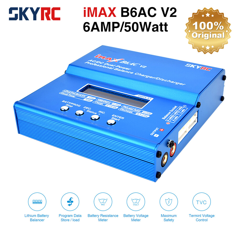 SKYRC iMAX B6AC V2 RC Charger 50W 6A Balance Charger Discharger LCD Screen