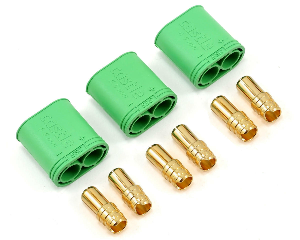Castle Creations 6.5mm Polarized Bullet Connector (3) (Male) [CSE011-0068-00]