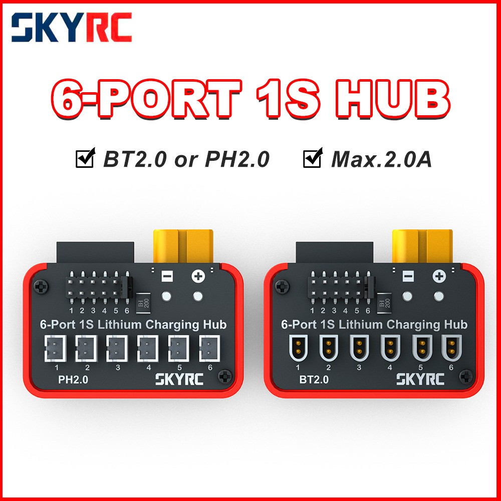 SKYRC Battery Charging Hub OSH 6-Port 1S Battery Charging Hub For B6neo B6neo+