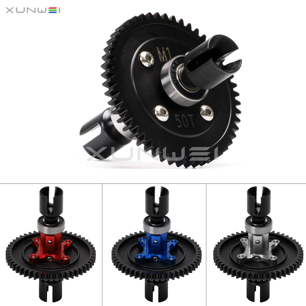 M1 50T 45# Steel Center Diff Straight Shaft ARA310959 For RC Arrma Karton TYPHON