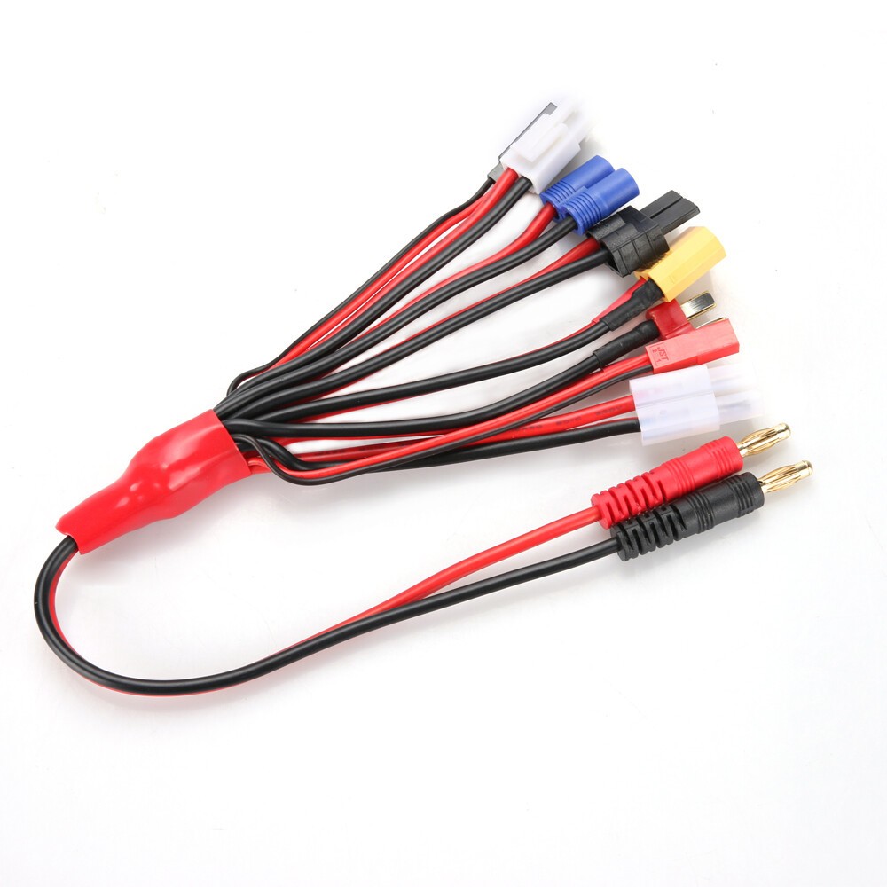 RC Lipo Battery Charger Adapter with 8IN1 Multi Plug Squid Charger Convert Cable