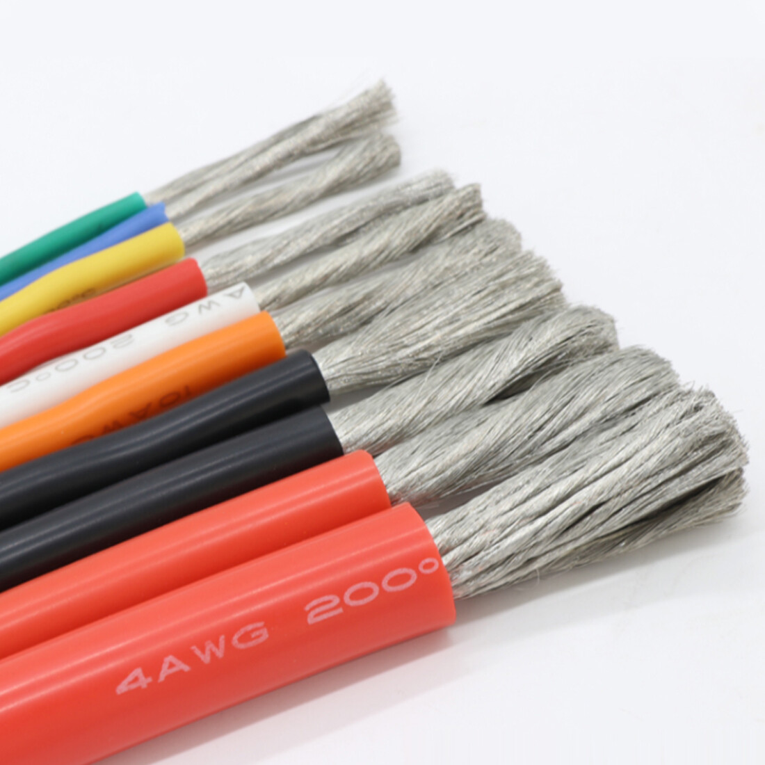 Flexible Soft Silicone Wire Cable Copper 2/4/6/7/8/10-30AWG 0.08mm Tinned Copper
