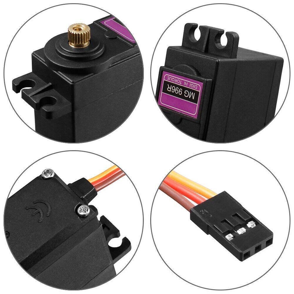 4Pack MG996R 180° Digital Torque Servo Metal Gear Motor For Futaba RC JR Racing