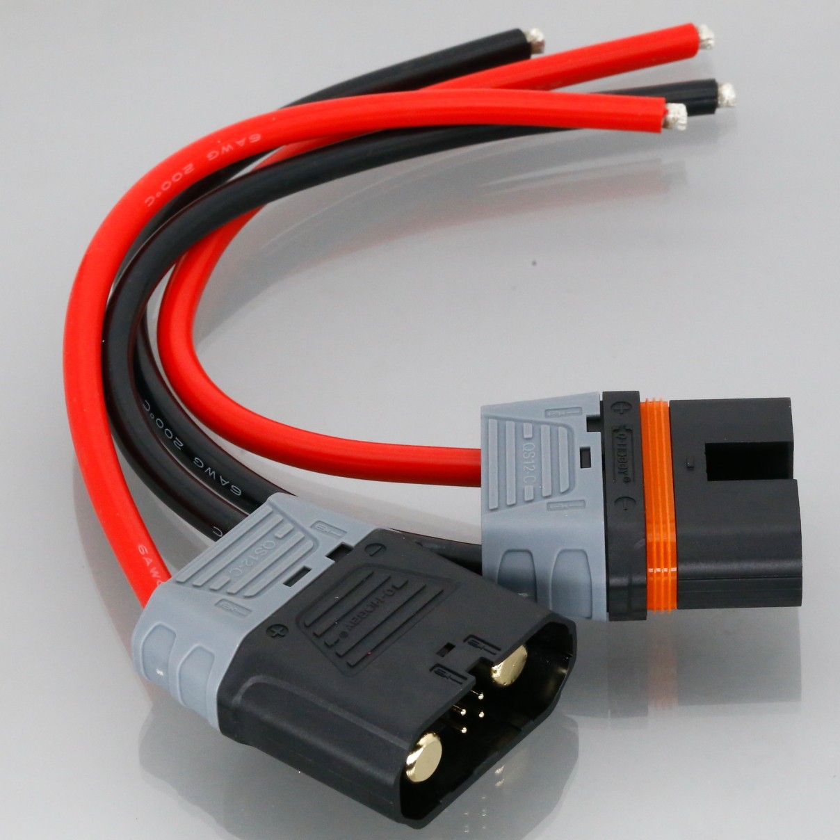 QS12 M/F Anti-Spark 6AWG 1FT Wire DIY Tinned End RC ESC Heavy Duty Battery Leads