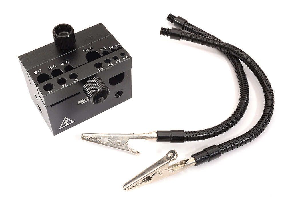 Black Alloy Machined Universal Soldering Station for Connector & Plug Assembly