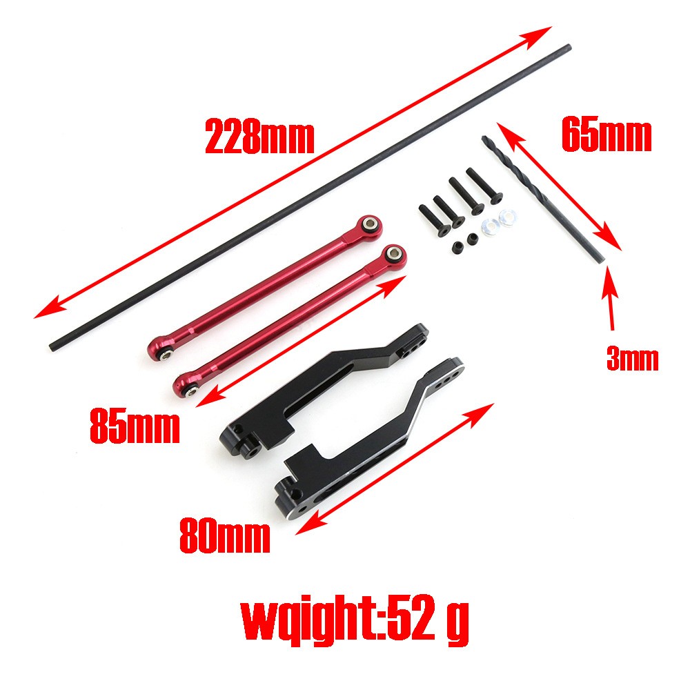 Upgrade Stiff Spring Steel Torsion Sway Bar Rod Set For Traxxas UDR 1/7 RC Ca B