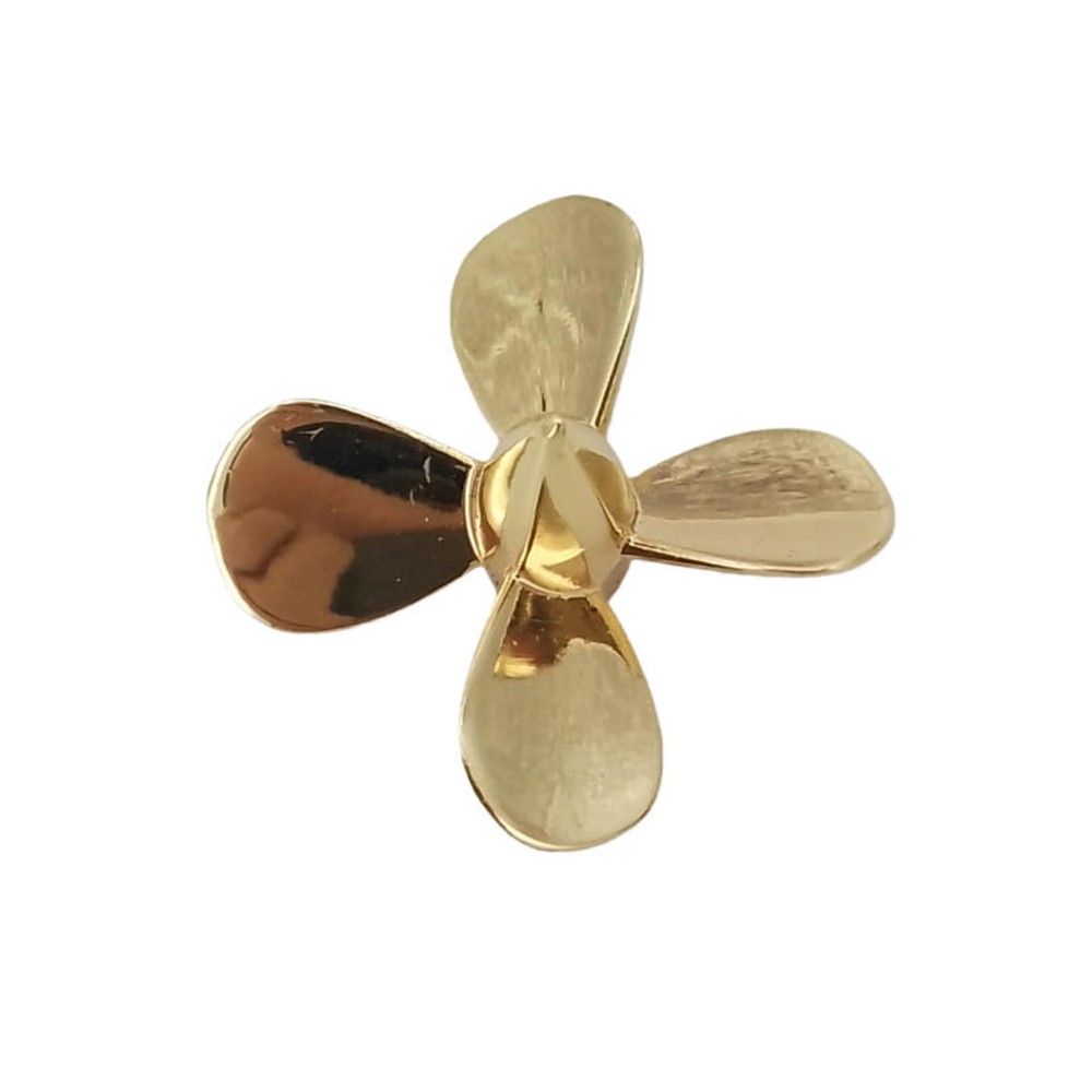 2x 4-Blades Metal Propeller 3mm M3 26mm Submerged Prop for 1/200 RC Boat Marine