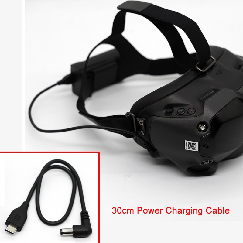 Power Supply Wire Charging Cable For DJI FPV Combo Drone Goggles V2 Battery
