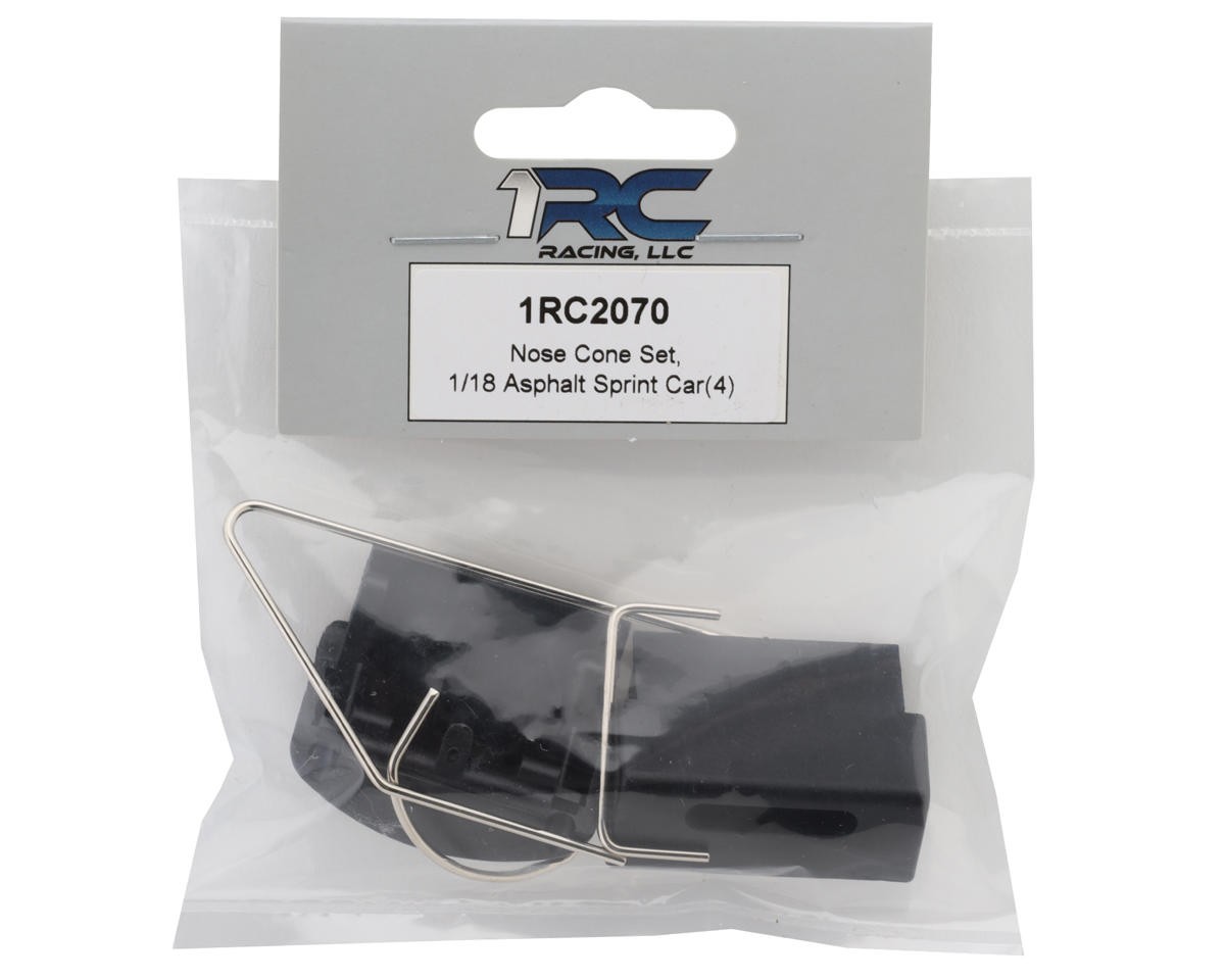 1RC Racing 1/18 Asphalt Sprint Car Nose Cone & Nerf Bar Set [1RC2070]
