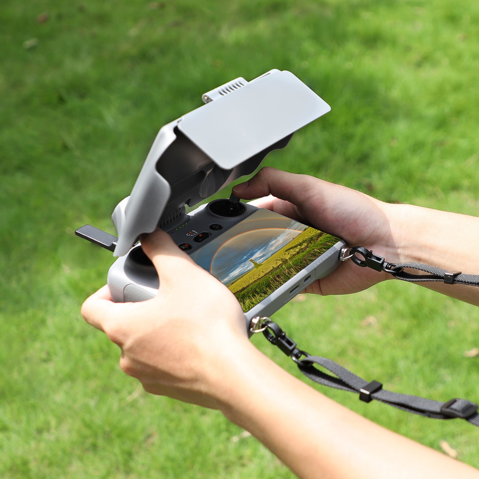 Remote Controller Sun Hood Sunshade Cover Case For DJI Air 3 Mini 3 Pro RC 2.