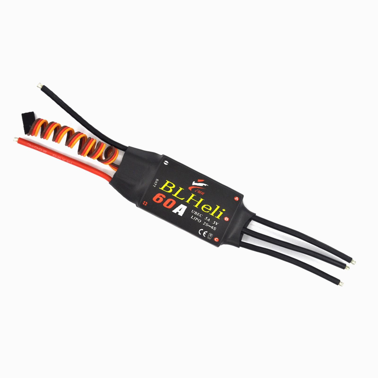 Brushless ESC 12A – 80A BLHeli Motor Speed Controller for Fixed-wing Helicopter