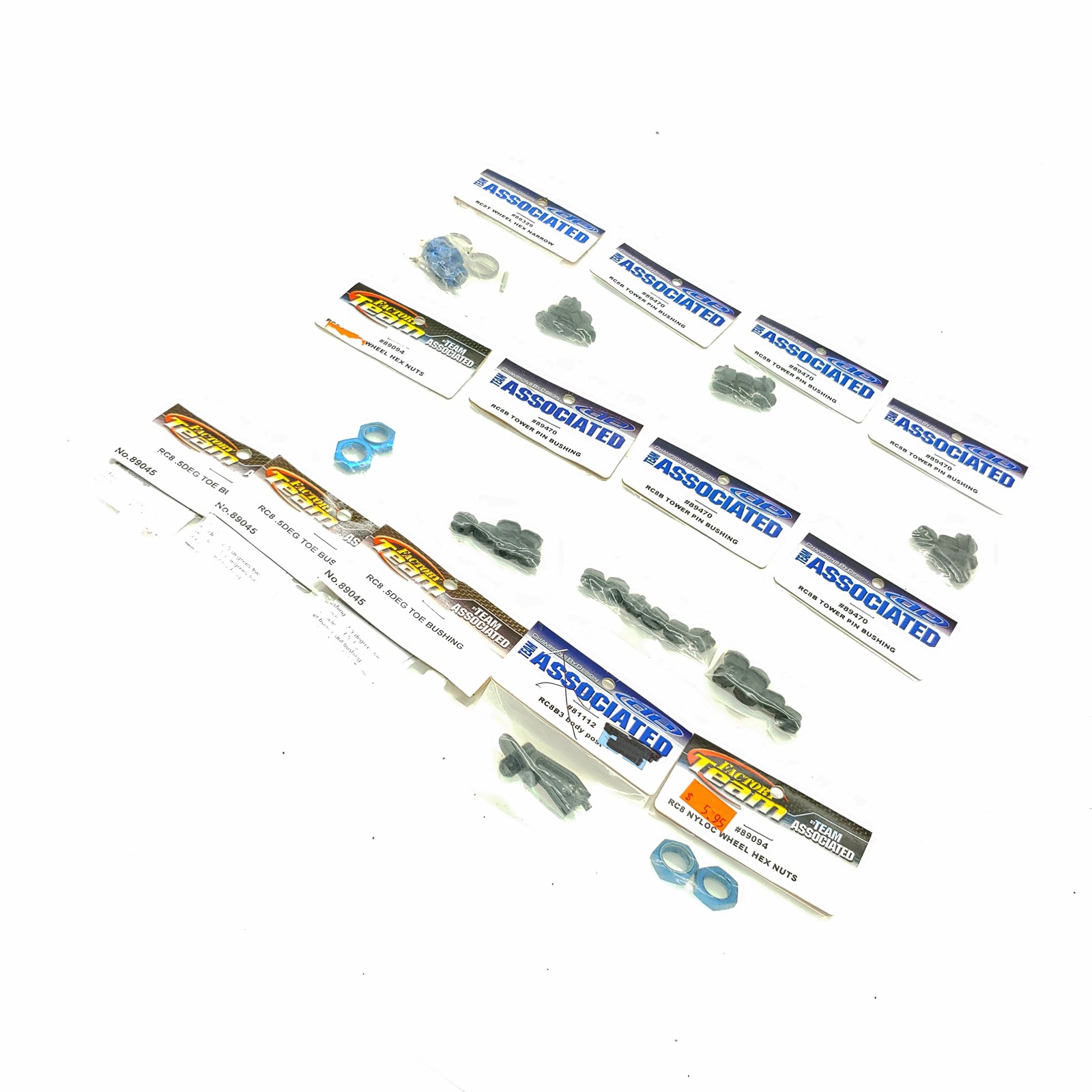 Team Associated RC8 New Parts Lot – 89094 81112 89045 89329 89470 x6
