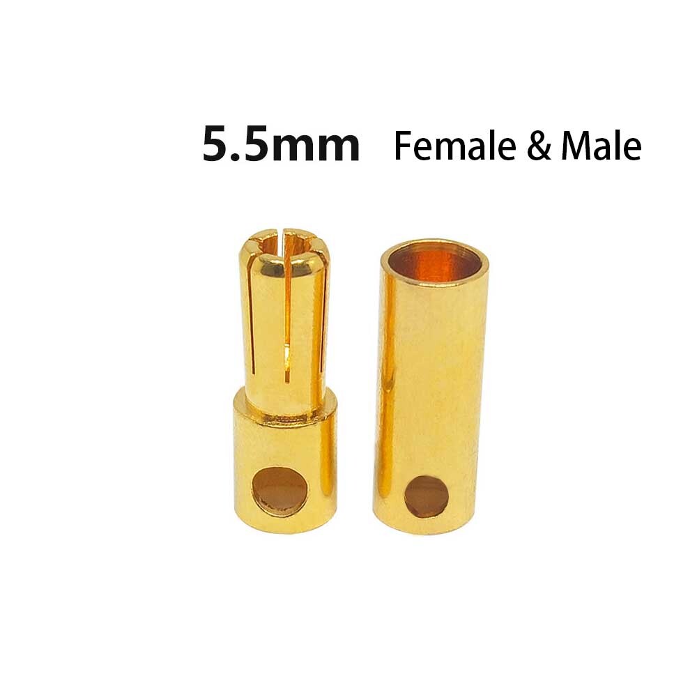 20pair RC Bullet Connector 2/3/3.5/4.0/5/5.5/6/8mm Male Female Banana Plug USA