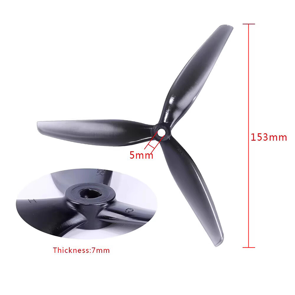 HQProp 7040 CW CCW Propeller 7-15″ Blades Props for RC FPV Racing Drone