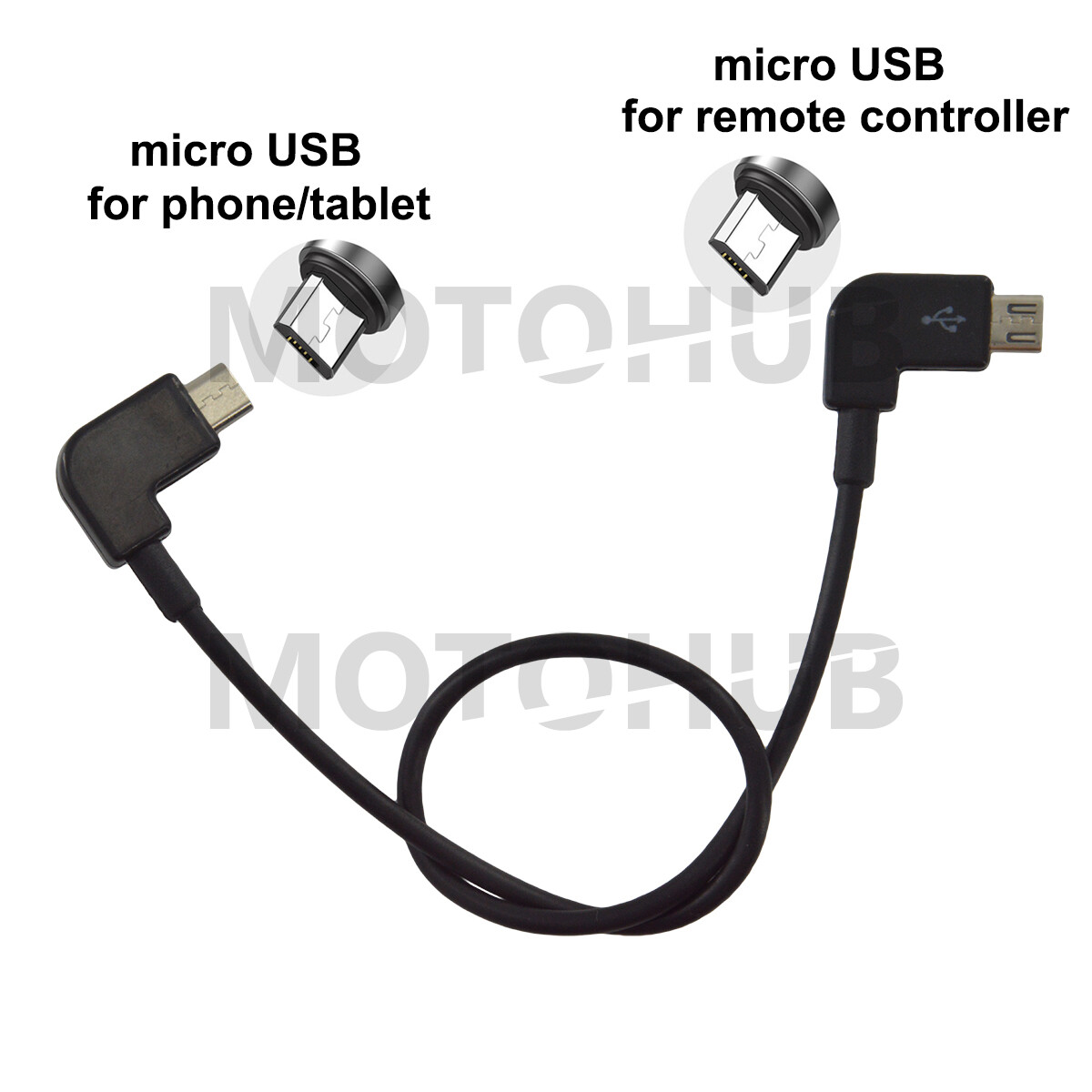 Micro USB Cable OTG 90° for DJI Spark, Mavic 2 Pro, Zoom, Air Control Controller