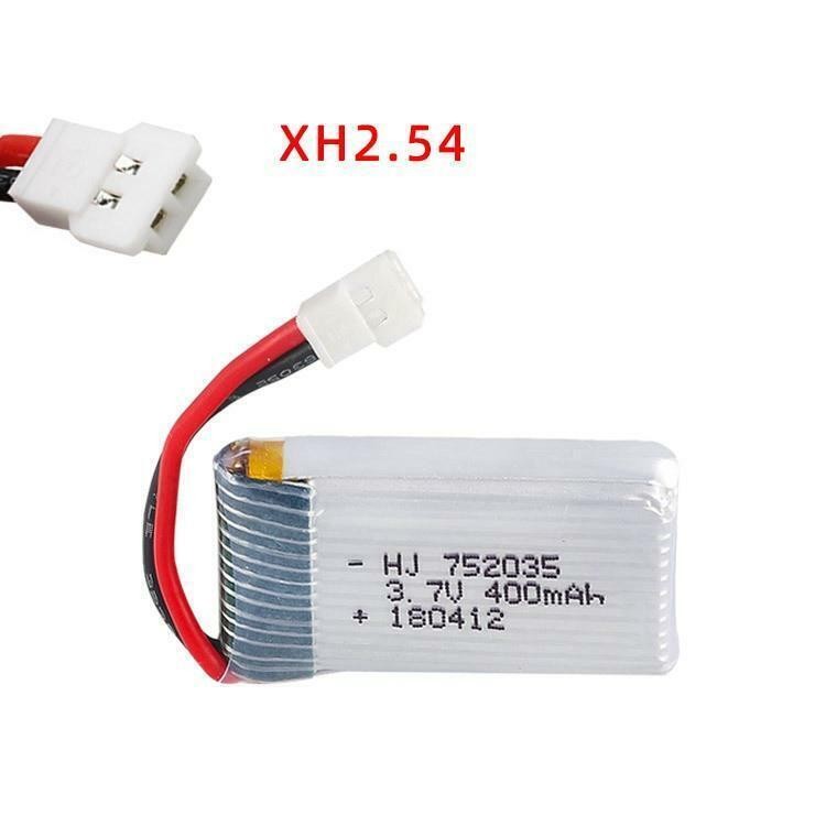 Lipo Battery 752035 3.7v 400mah 20c For Hubsan X4 H107 H107d H107l Jd385 388 Rc