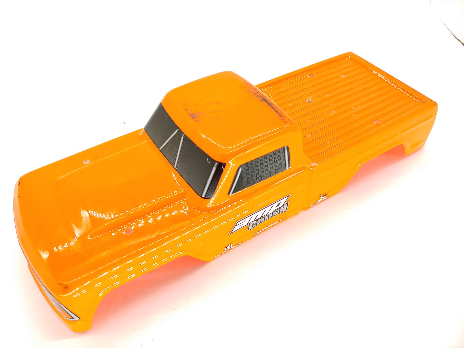 Rare ECX Amp Brush 1/10XL Monster Truck Orange Body Shell Factory Painted used