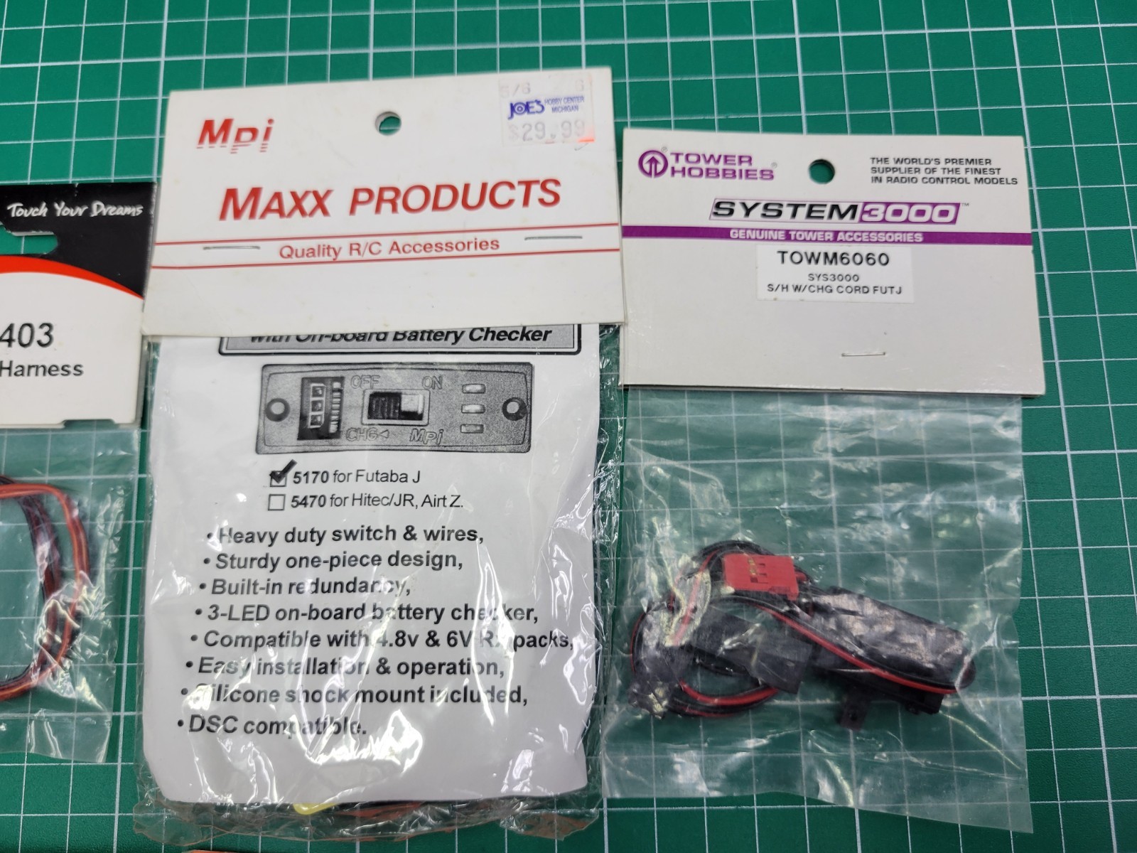 Dubro Great Planes HiTec Maxx Products Switches Mounts Spektrum Futaba Parts Lot