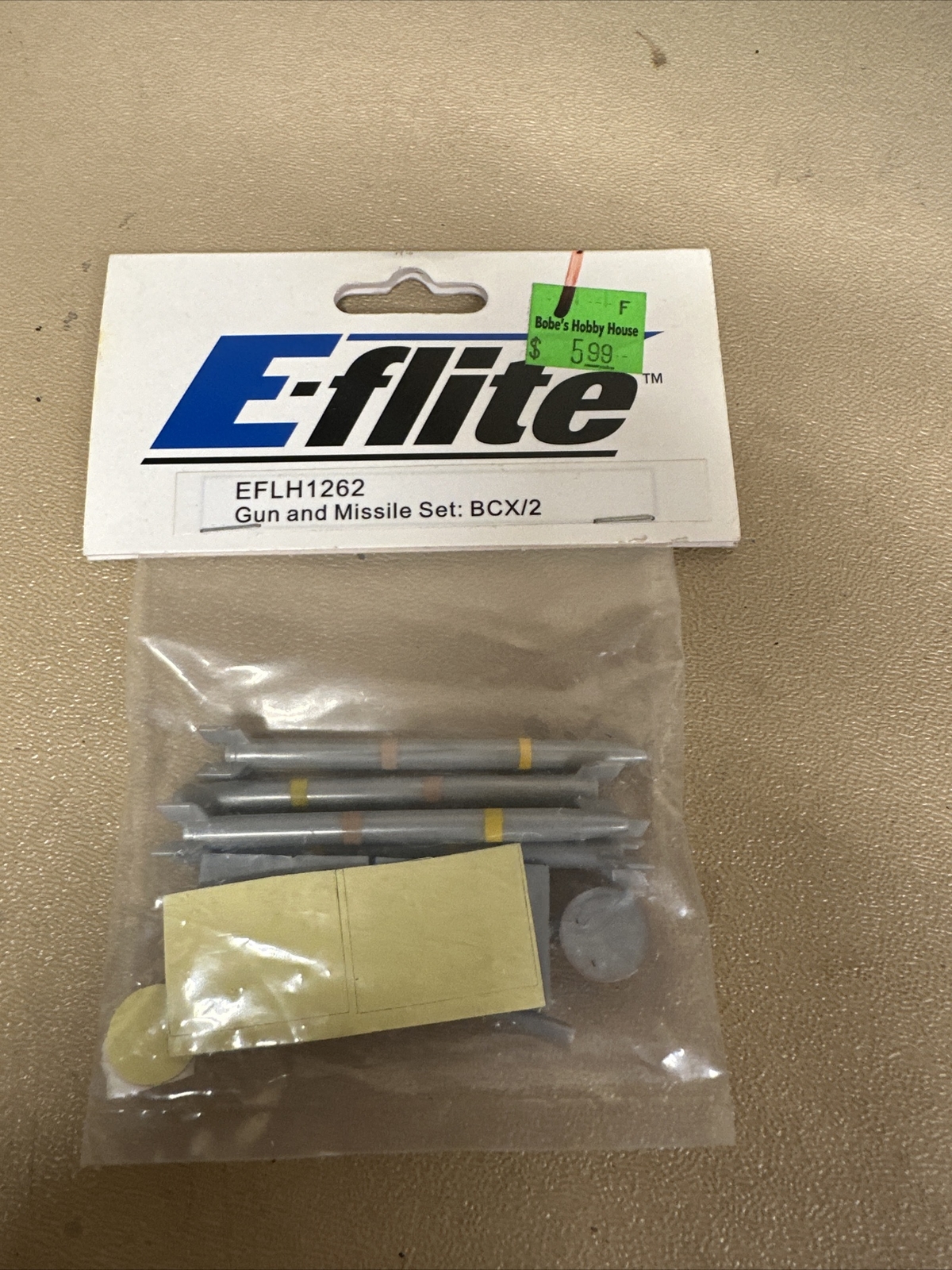 E-Flite BCX/2 Gun and Missile Set, EFLH1262 Blade CX2 Helicopter Parts