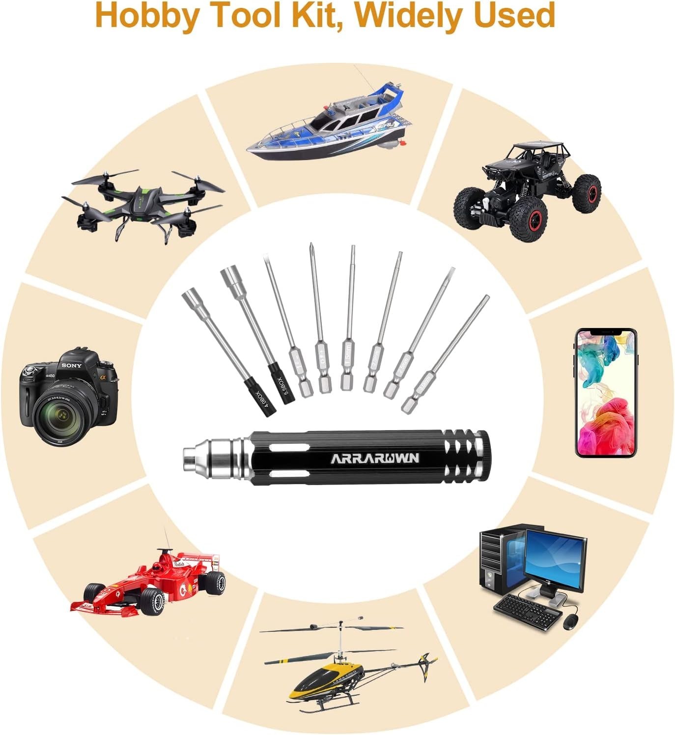 Professional 10 in 1 RC Repair Tool Set – High Quality Alloy