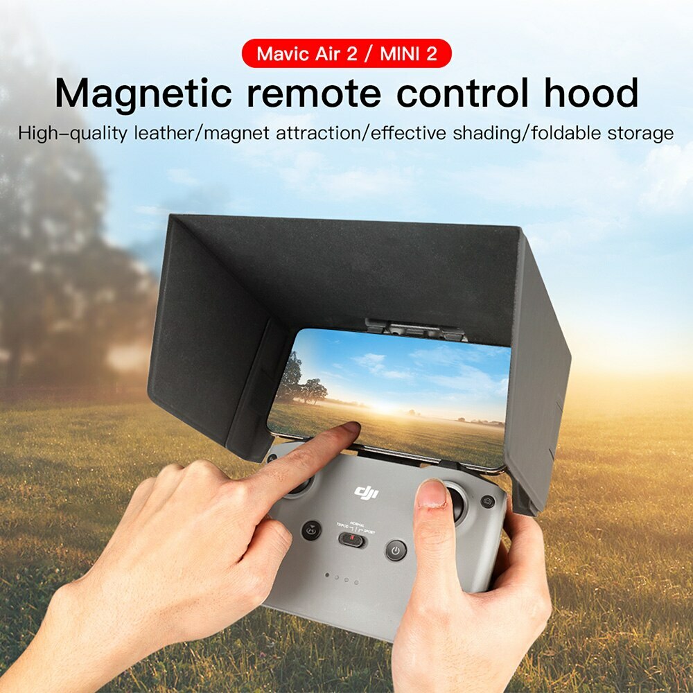 Magnetic Foldable Sun Shade Hood for DJI Mavic Air 2 2S Mini 2 Remote Control