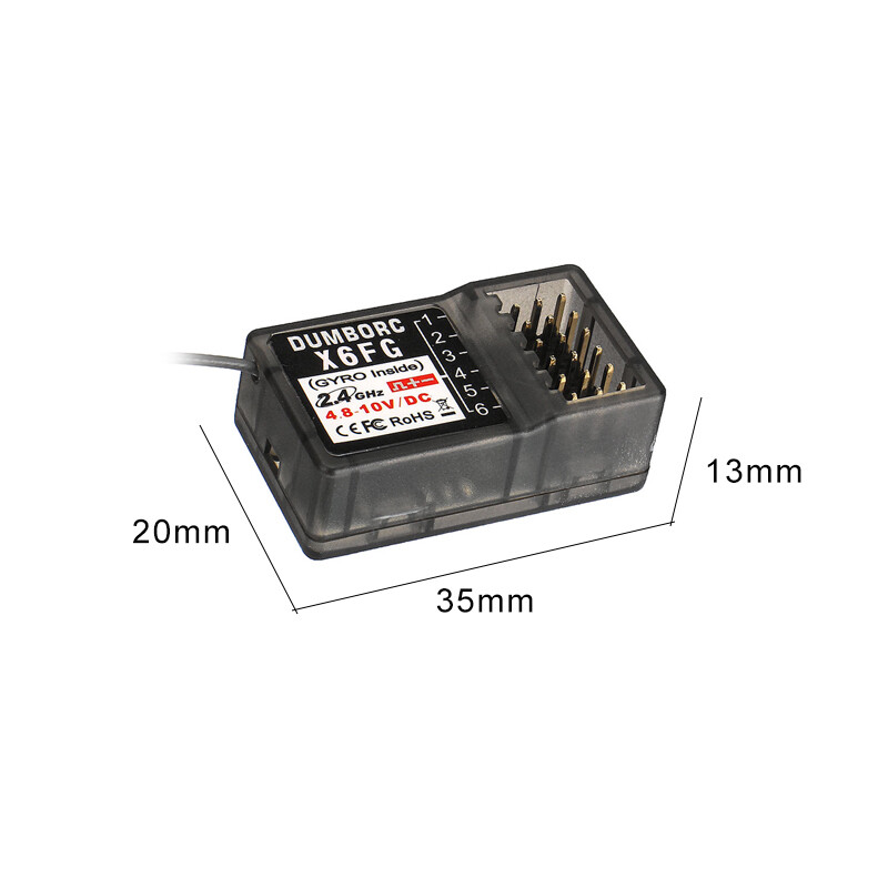 For DUMBORC X4 6 channels Gyroscope Radio Transmitter Receiver X6F/X6FG 2.4ghz
