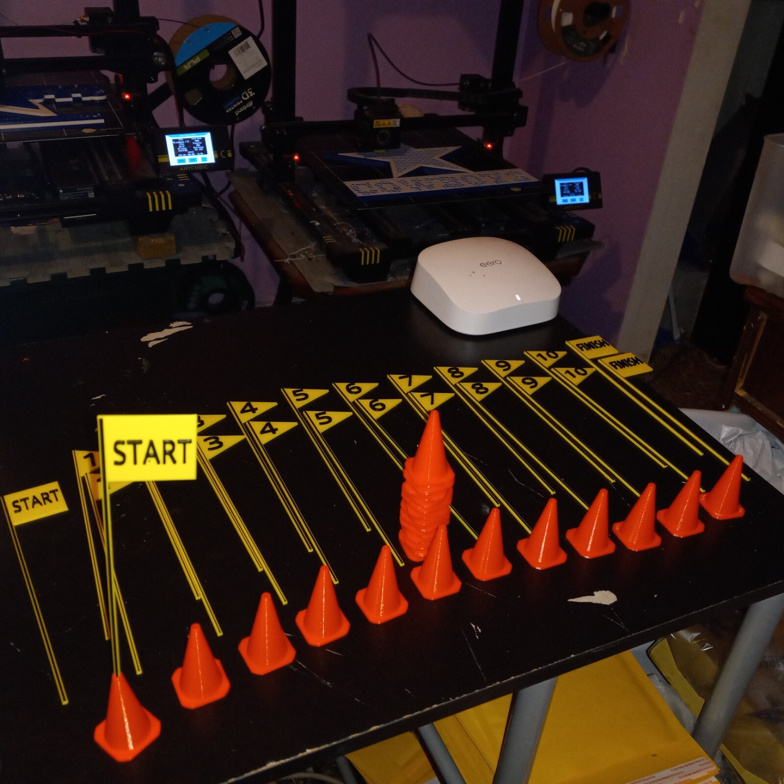 RC Traffic Cones & Road Course Scale Course Gates set. 25 cones, 24 gates 49-pcs