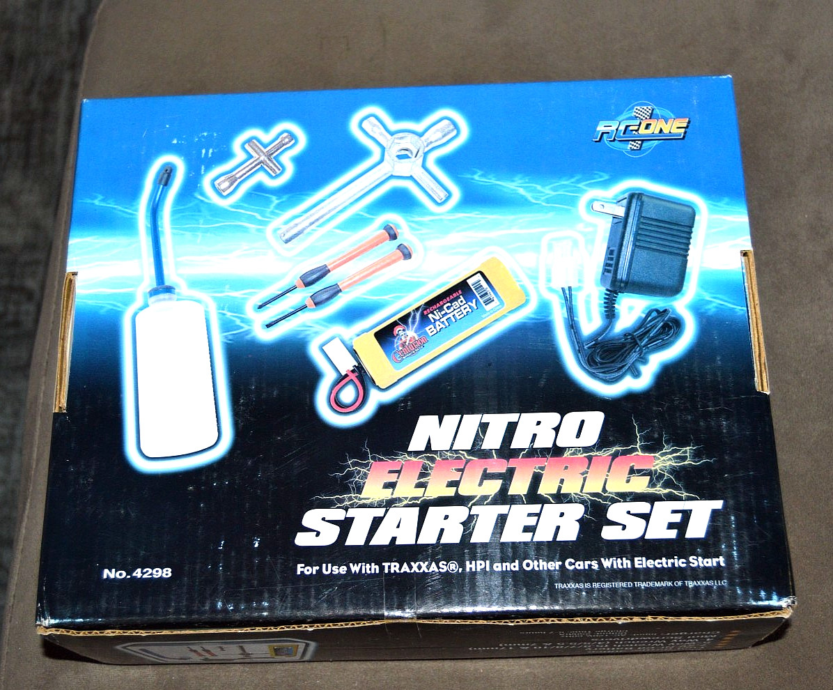 RC One Nitro Electric Starter Set #4298 New in Box Sealed