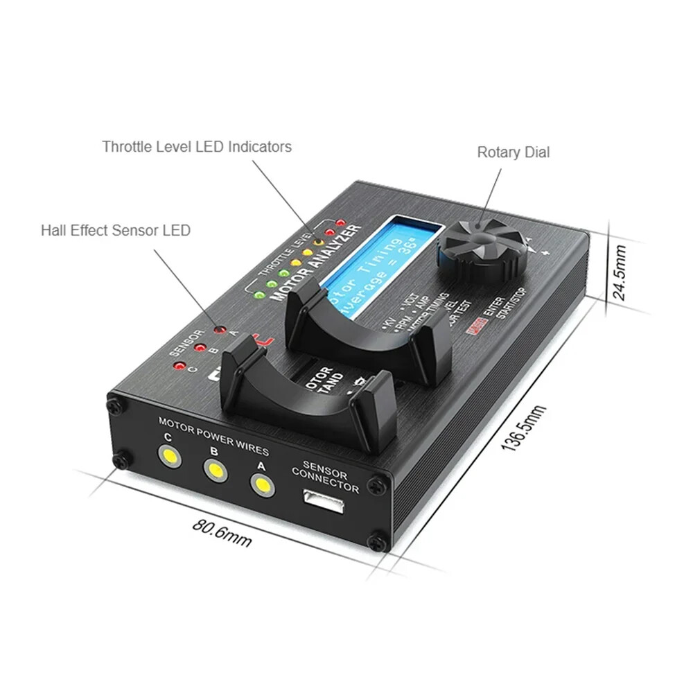 SKYRC Motor Analyzer BL Electric Brushless Motor Analyzer LCD Motor Tester