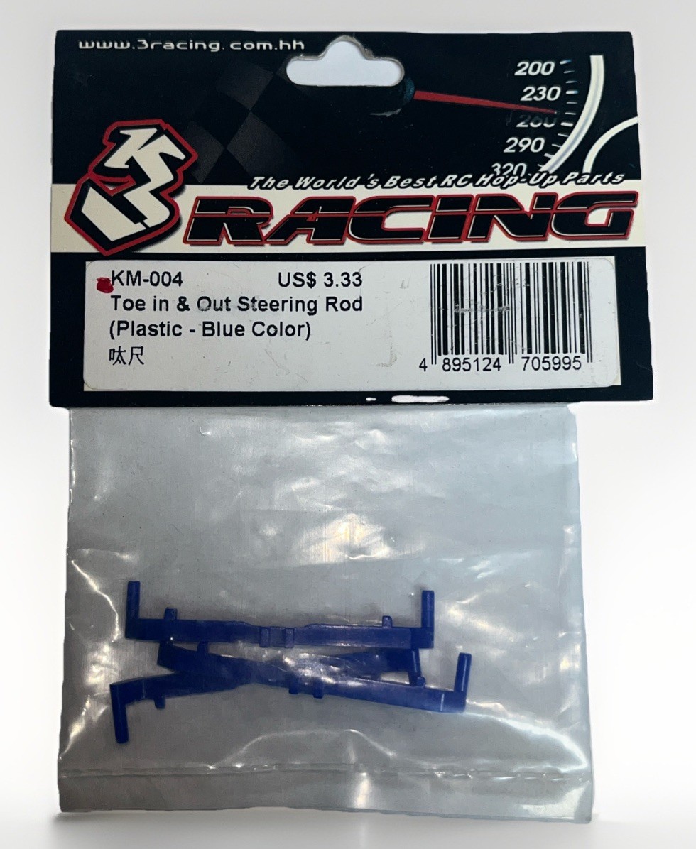 3 Racing KM-004 Toe In & Out Steering Rod For Kyosho Mini-Z MR01