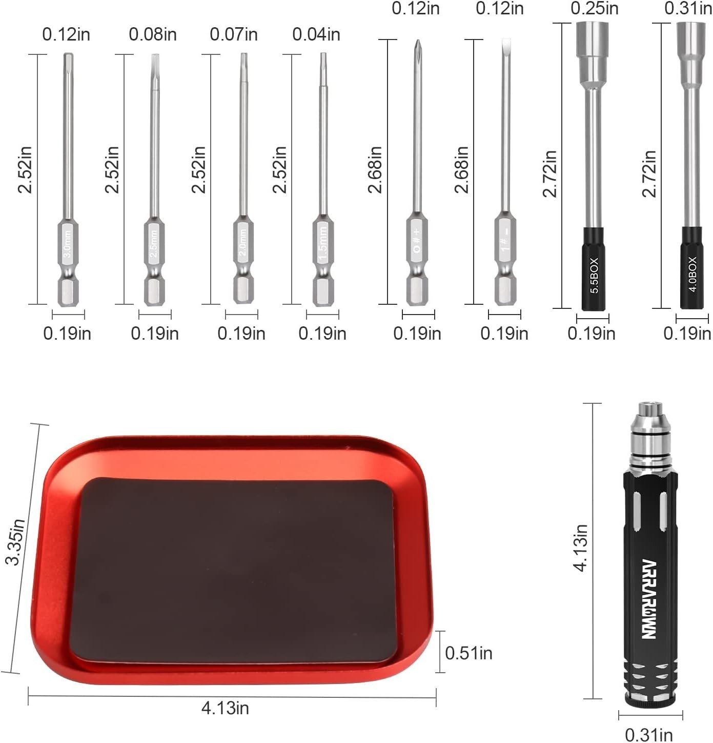 Professional 10 in 1 RC Repair Tool Set – High Quality Alloy