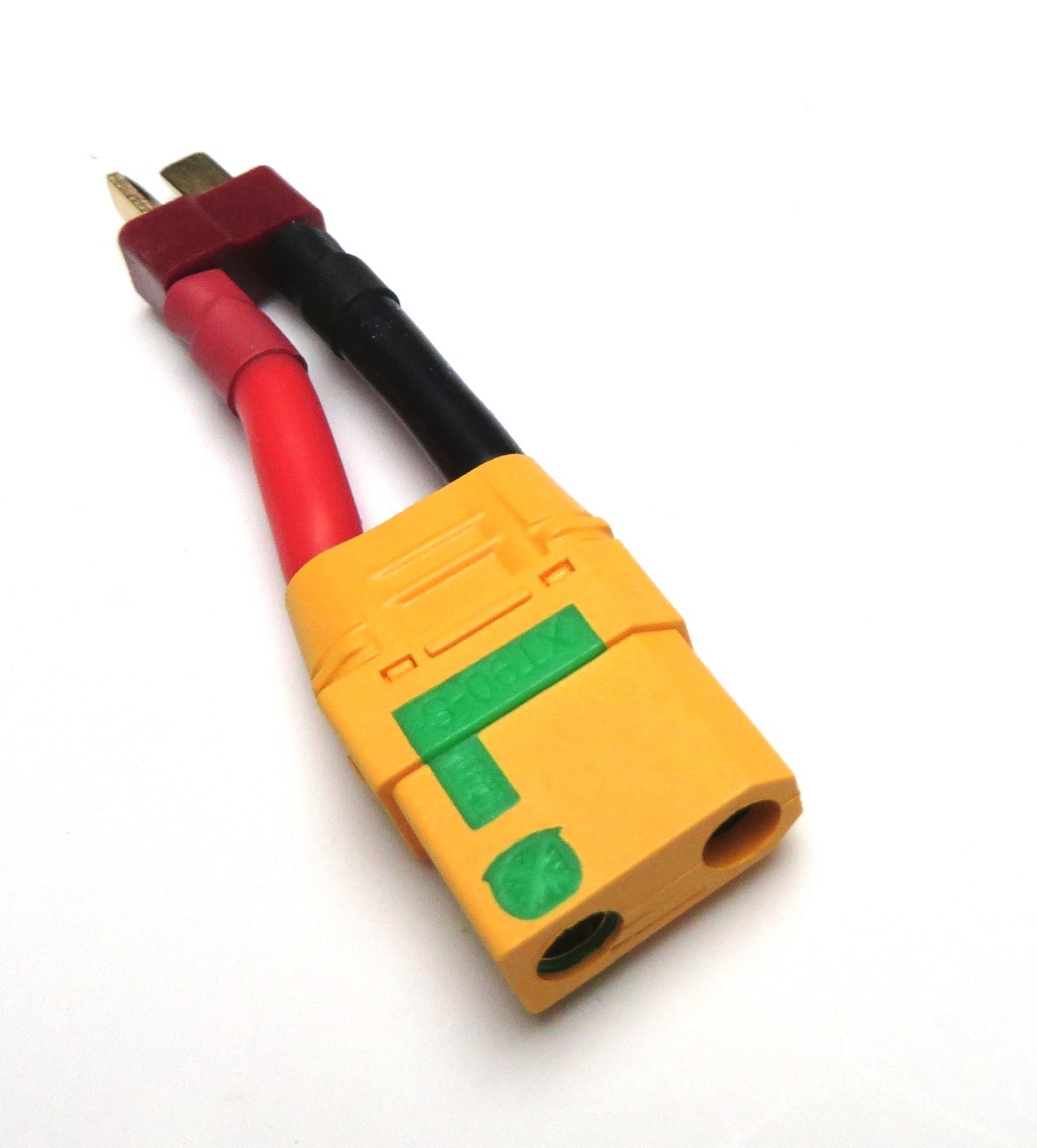 Male Deans to Female XT-90 Anti Spark 10AWG Connector 3″, 6″, 12″