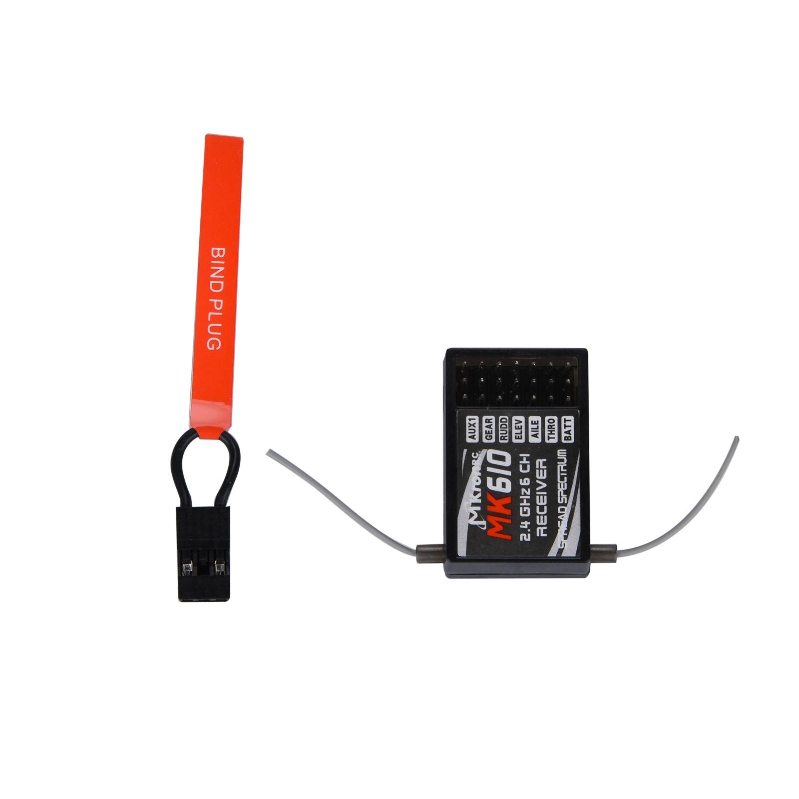 6 Channels 2.4GHz DSM2 400M MK610 Receiver For JR Spektrum Dx5e Dx6i Dx7