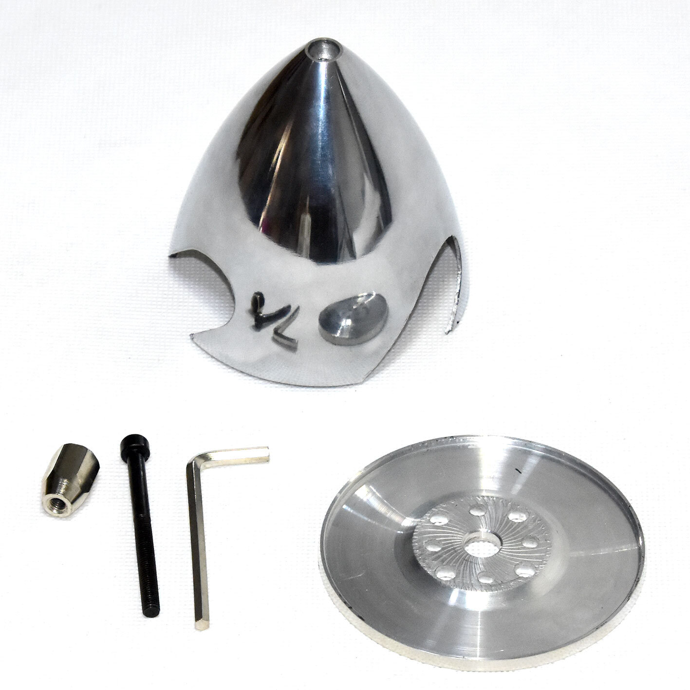 3 Bladed 4in 102mm Aluminum Spinner for 10mm Shaft Gas Engine RC Plane Warbird