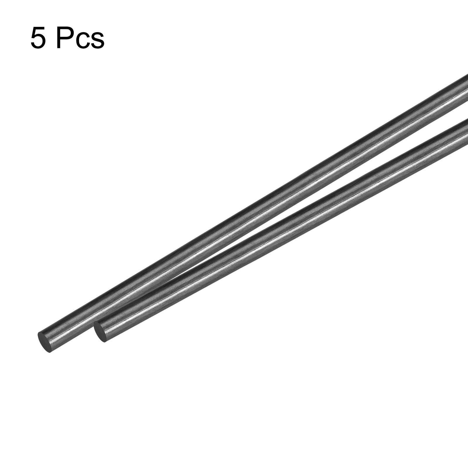 5 Pcs 6mm x 300mm Carbon Fiber Rod Wing Tube Quadcopter Arm