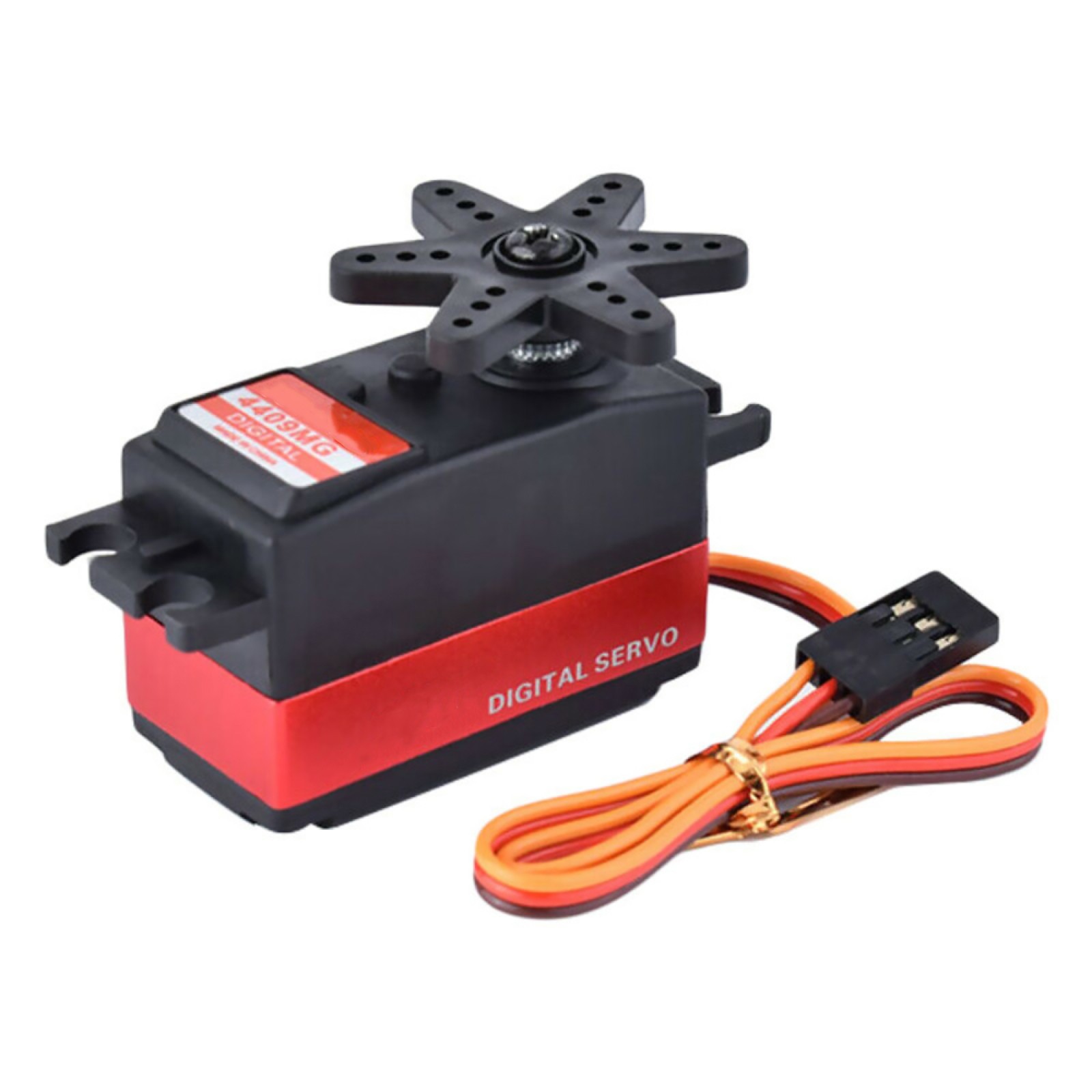 25T JX PDI-4409MG 4.8-6.0V 9KG Metal Gear Digital Servo With Arm 1/8 1/10 RC Car