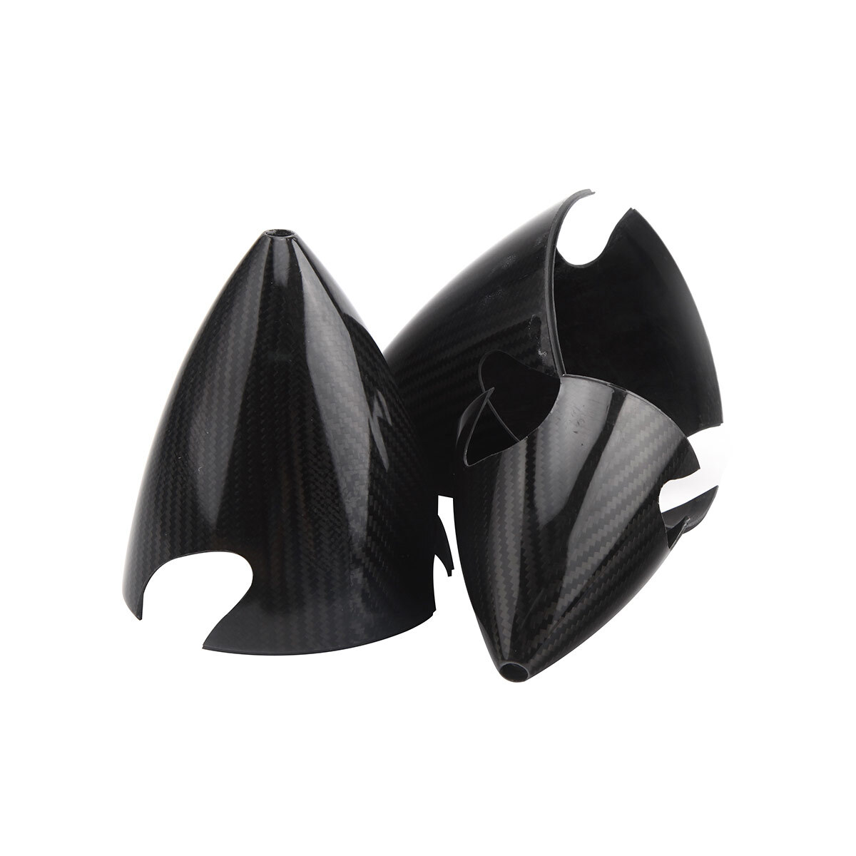 3.5″/89mm Carbon Fiber Cone Prop Spinner with 3 blade For Gas RC plane