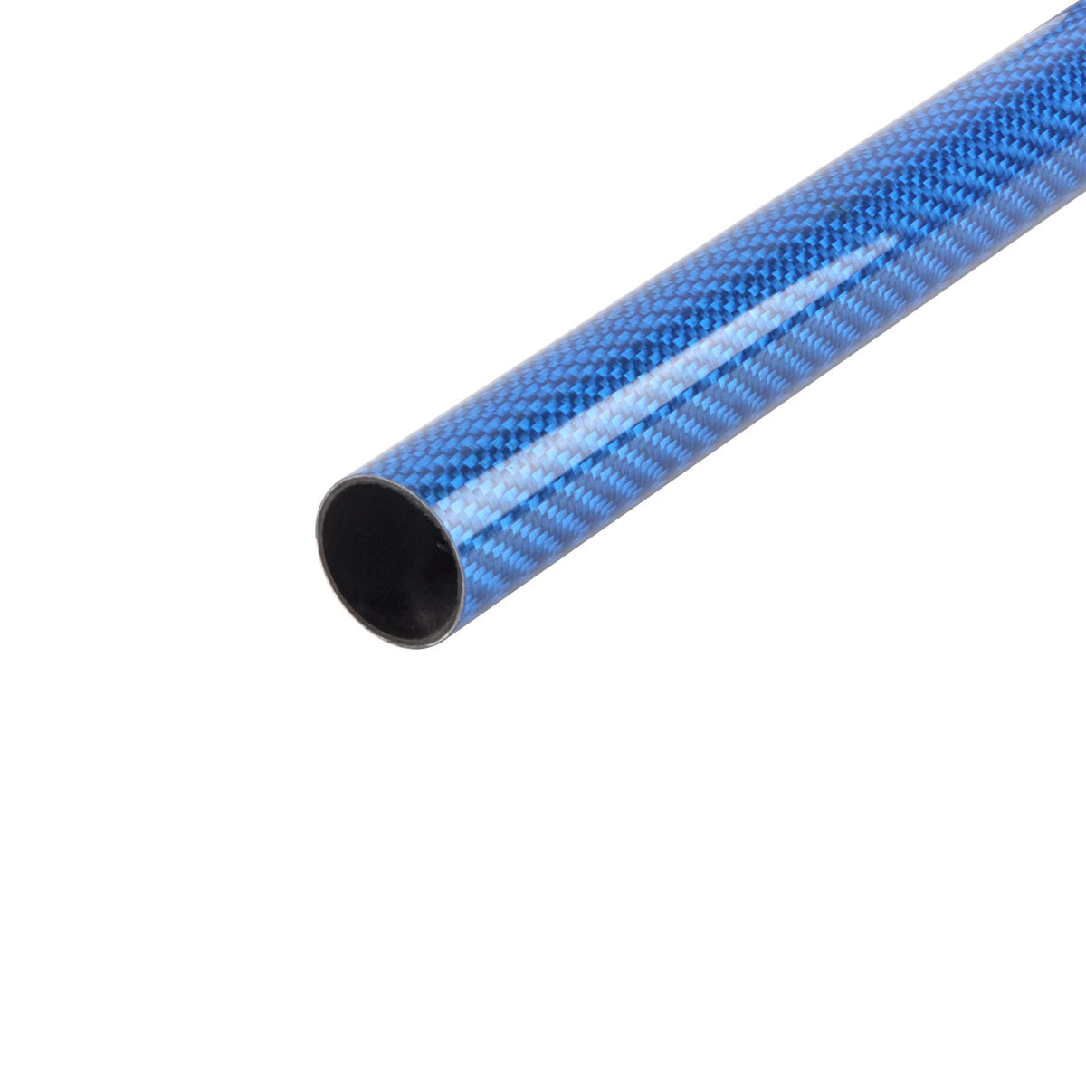 2PCS 23mm*21mm*500mm Roll Carbon Fiber Tube RC Airplane 3K Glossy Multicolor