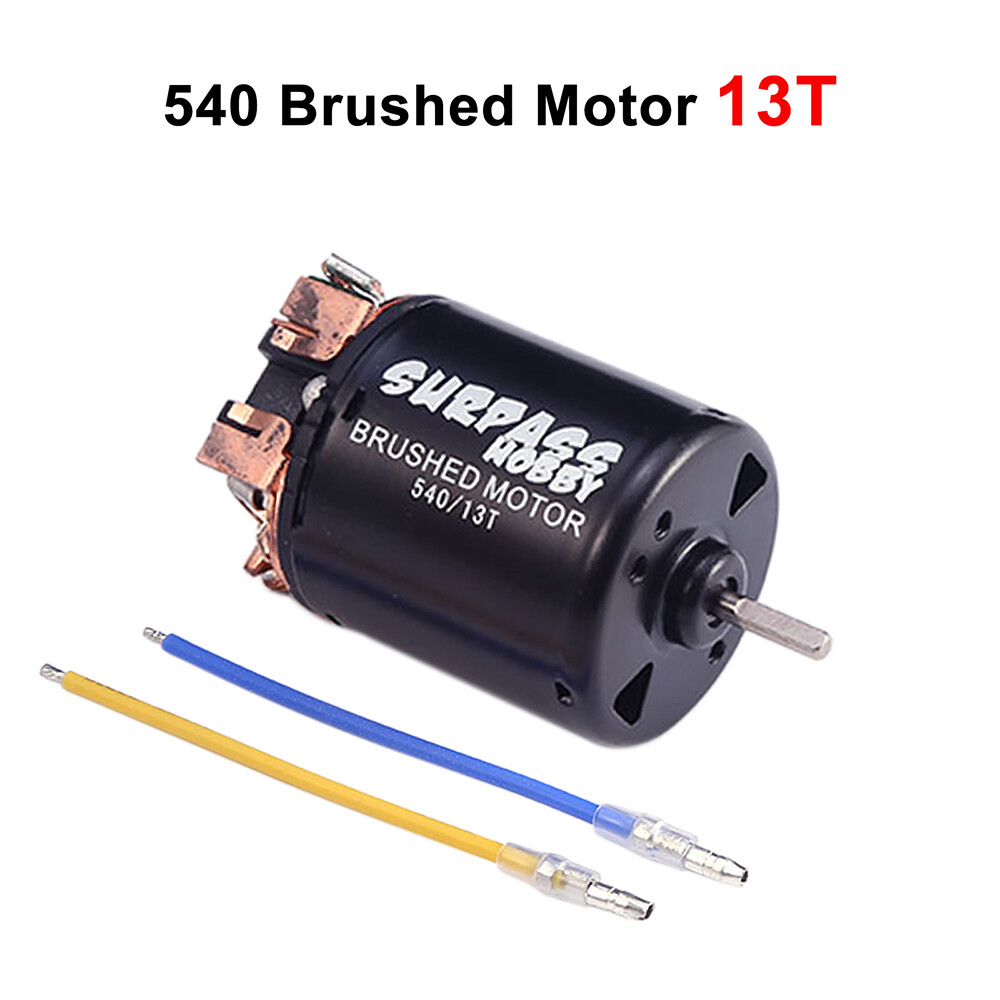 540 Brushed Motor 13T 17T 21T 23T 27T 35T 45T 55T 80T 60A ESC for 1/10 RC Car