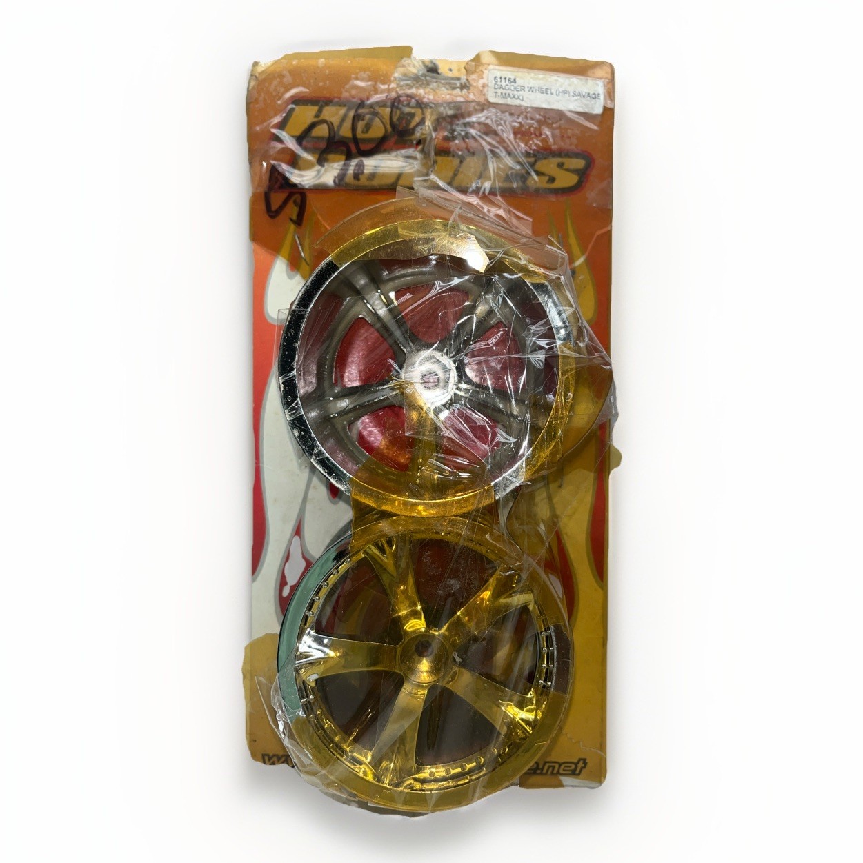 Hot Bodies 61164 Chrome 3.2″ Dagger Wheels for Traxxas T/E-Maxx HPI Savage NIP