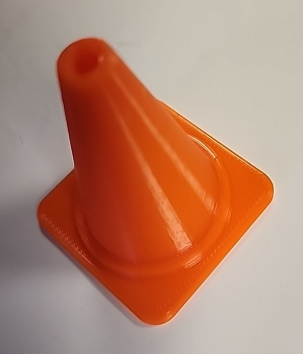 Ten (10) Orange Traffic Safety Cones for Scale RC New 3D printed 2.0 inch tall