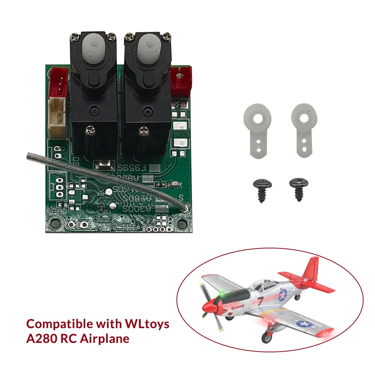 Replacement Receiving Board, Compatible with WLtoys XKS A280 RC Airplane