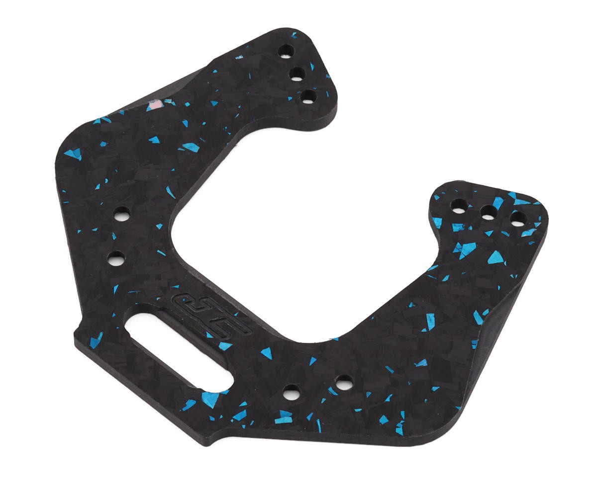 JConcepts RC10 ’89 Masami Stealth Forged Carbon Front Shock Tower (Blue) (Short)