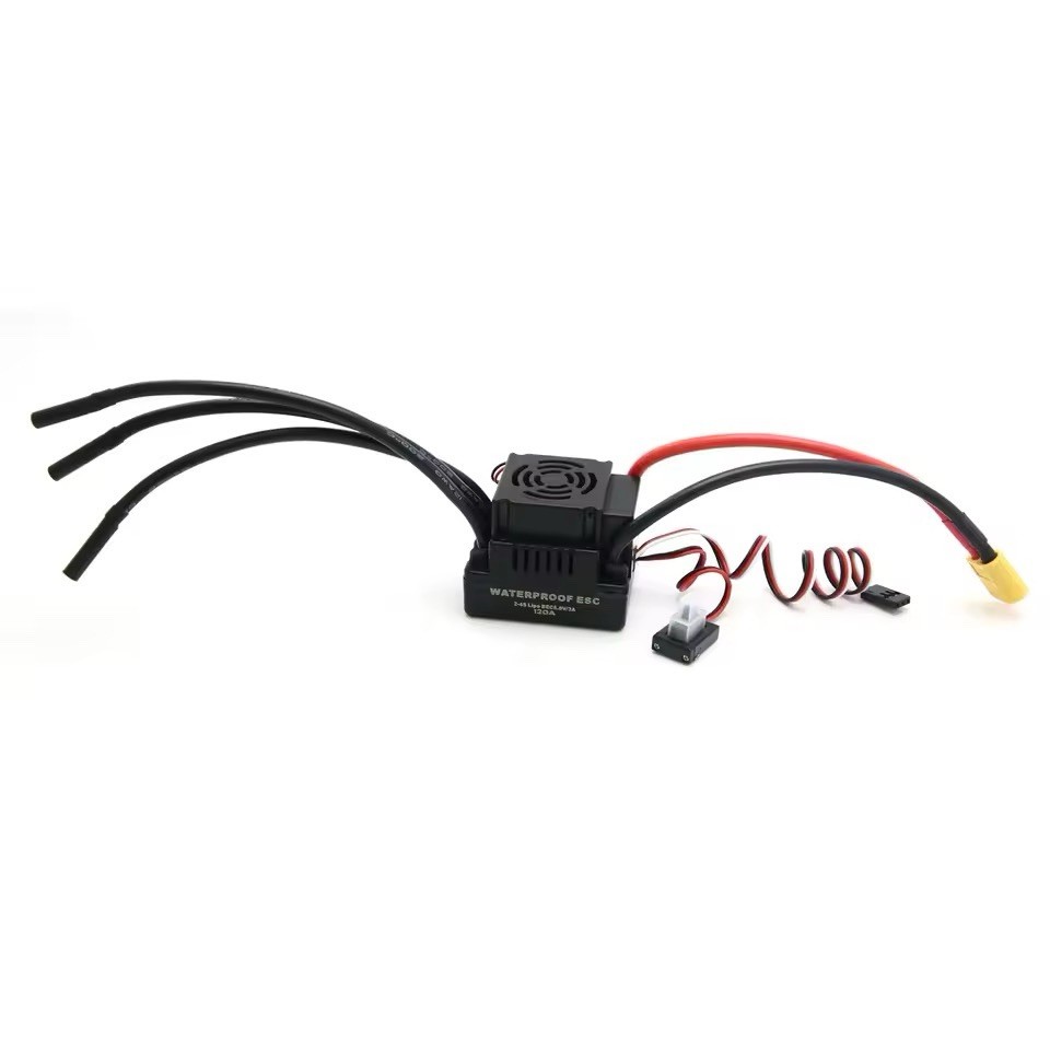 Waterproof Brushless 120A ESC Speed Controller For 1/8 1/10 1/12 RC XT60