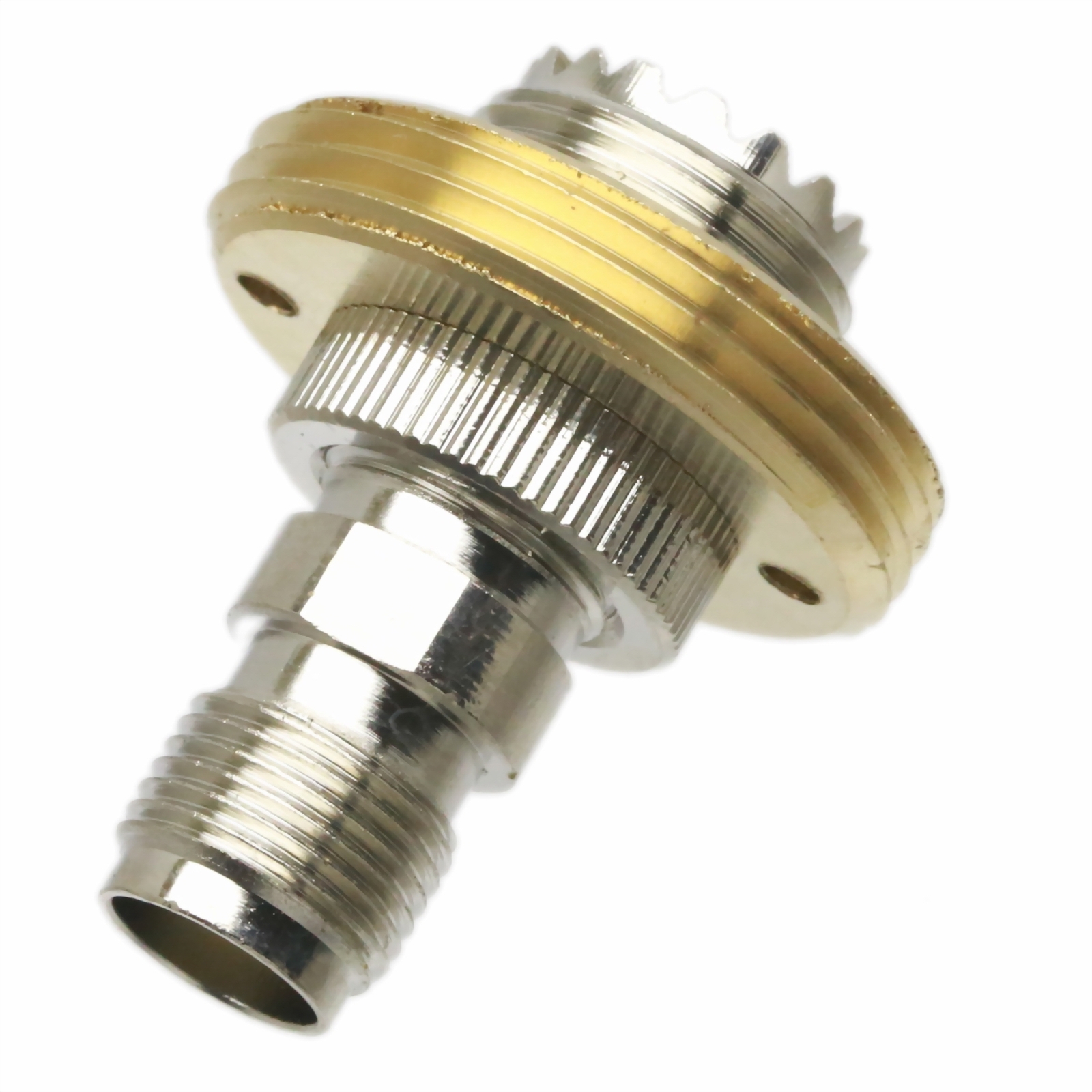 NMO Mount connector 5/8″ hole to TNC female adapter UHF/VHF Antenna Ham Radio