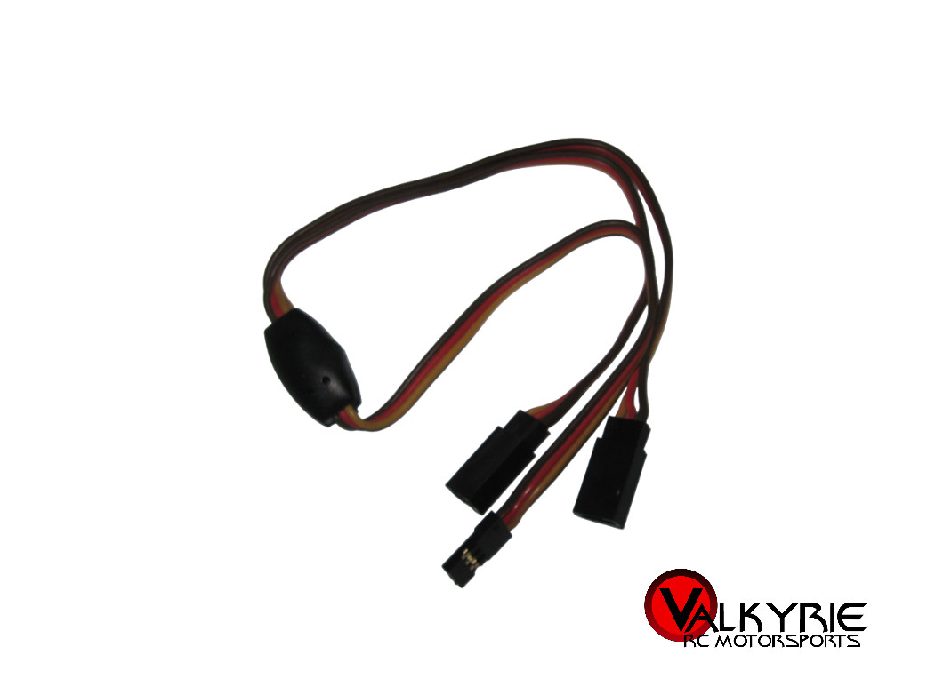 RC 6″ Y Harness Servo Extension 22 AWG Universal Standard Modern Plugs (1) New