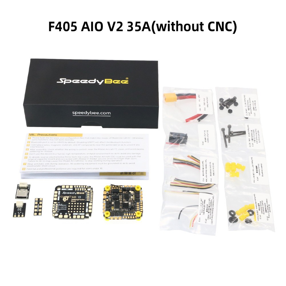 Speedybee F405 AIO V2 35A/40A 3-6S Flight Controller Stack 5V/9V 1.5A BEC